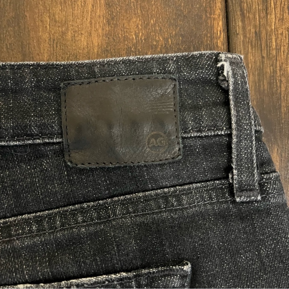 AG Jeans Cut Off Denim Shorts Bonnie Black size 25 - Picture 4 of 7